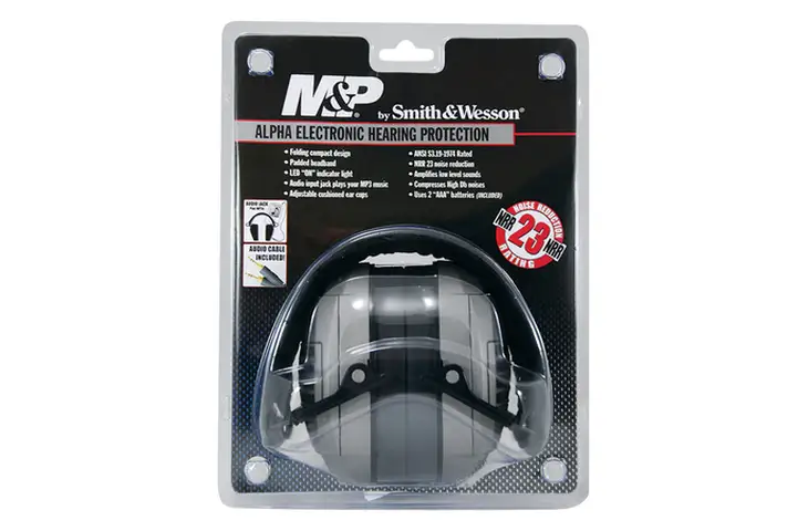 Smith & Wesson Alpha Electronic Ear Muff 110041 w/ Free S&H
